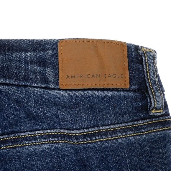 American Eagle Jeans Womens 0 Curvy Super Hi Rise Jegging Distressed 23 x 27.5 - Picture 10 of 11